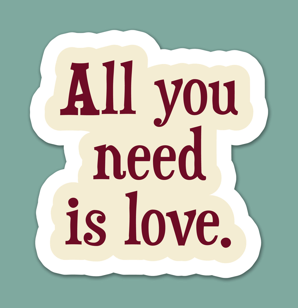 Love Song Quote Sticker