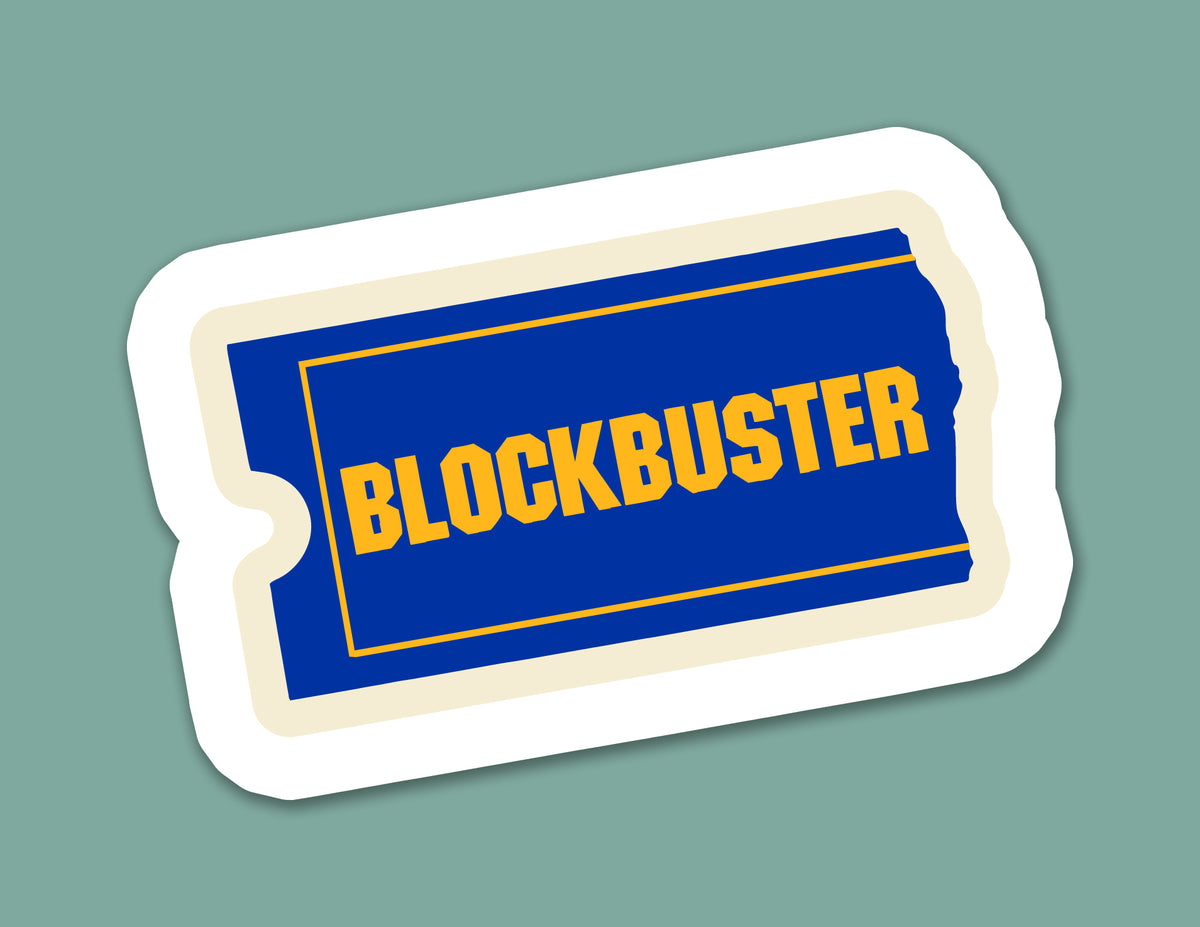Retro Video Rental Sticker