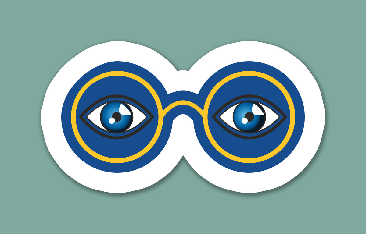 Roaring Twenties Glasses Sticker