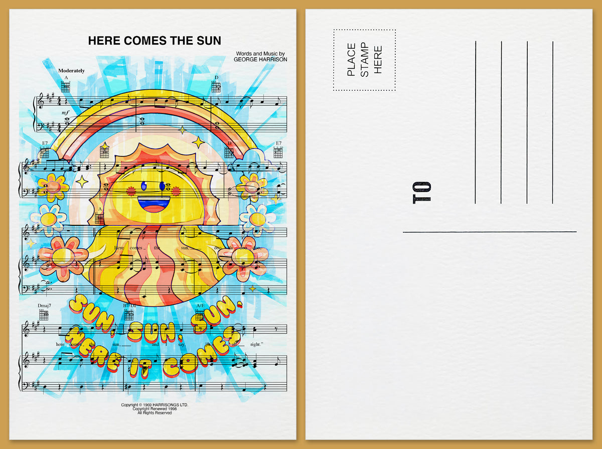 Here Comes The Sun Postcard