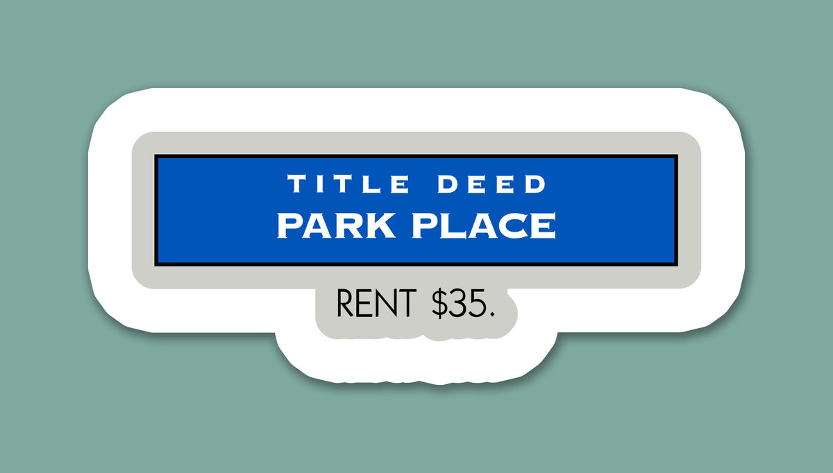 Park Place Property Sticker