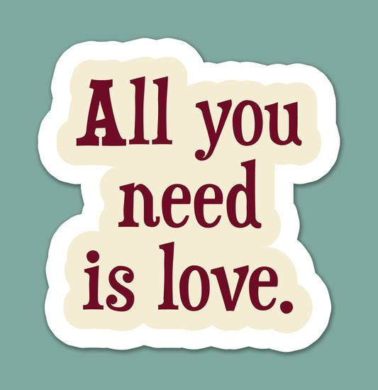 Love Song Quote Sticker