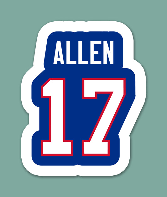 Football Jersey 17 Sticker