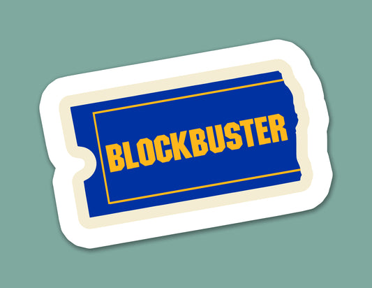 Retro Video Rental Sticker
