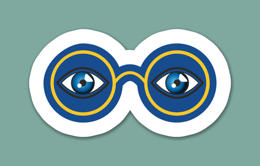 Roaring Twenties Glasses Sticker
