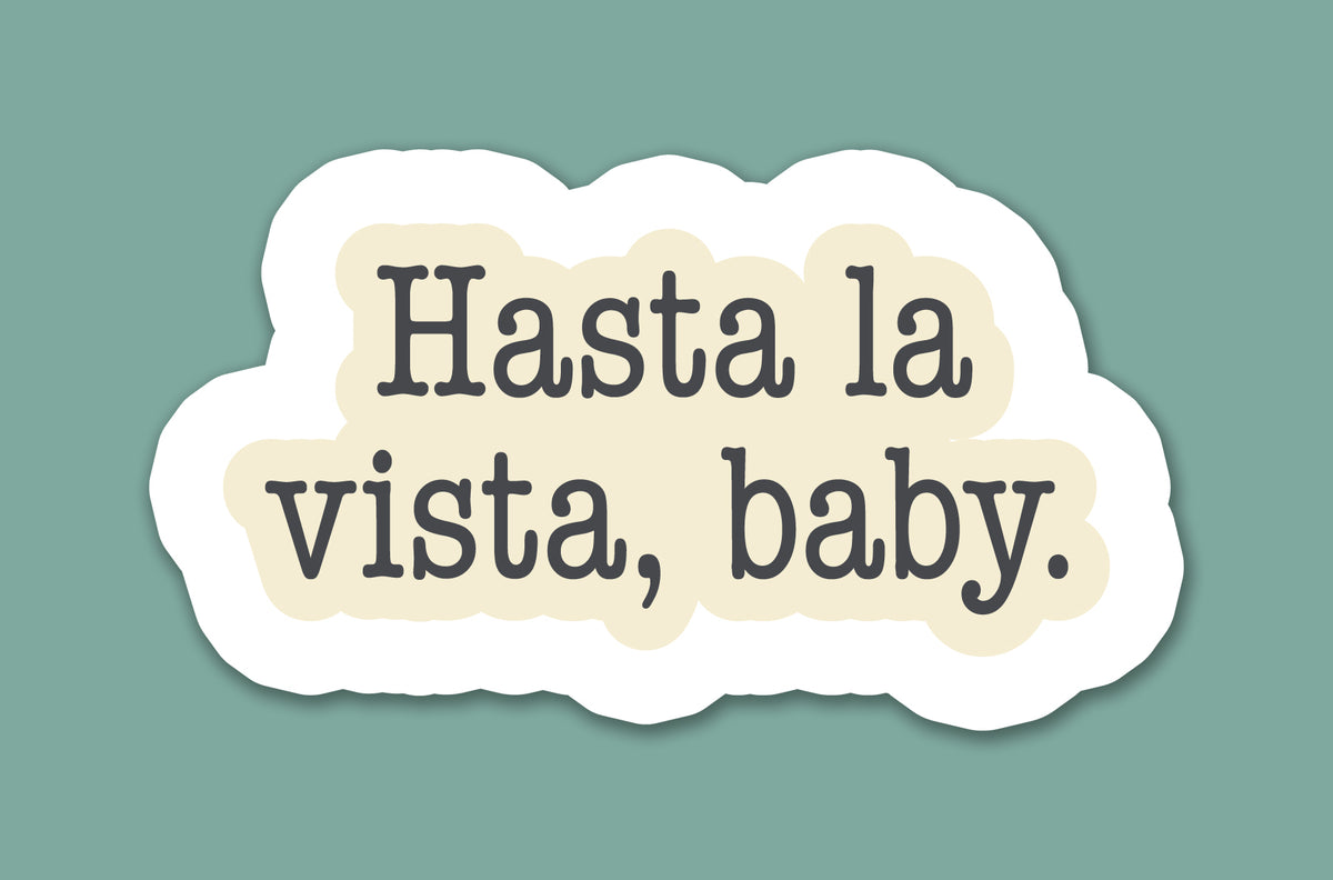 Sci-Fi Action Movie Quote Sticker