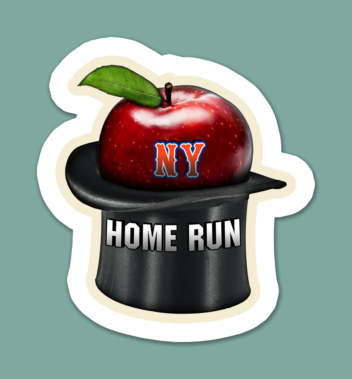 Retro Queens Baseball Stadium Sticker