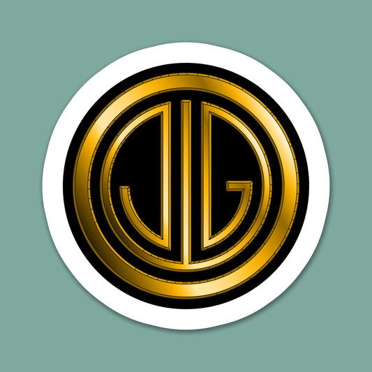 Art Deco Monogram Sticker