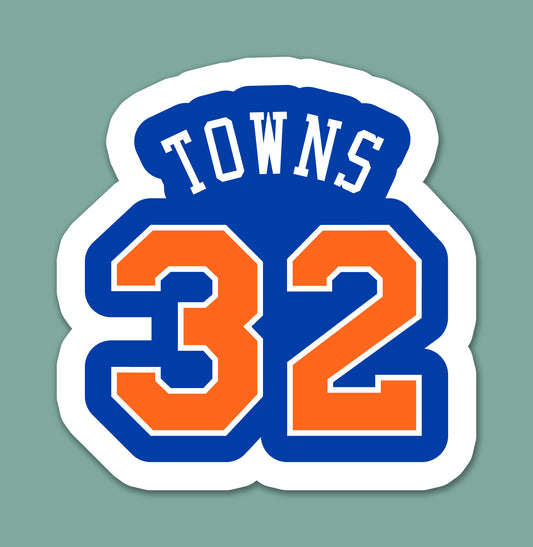 Basketball Jersey 32 Sticker