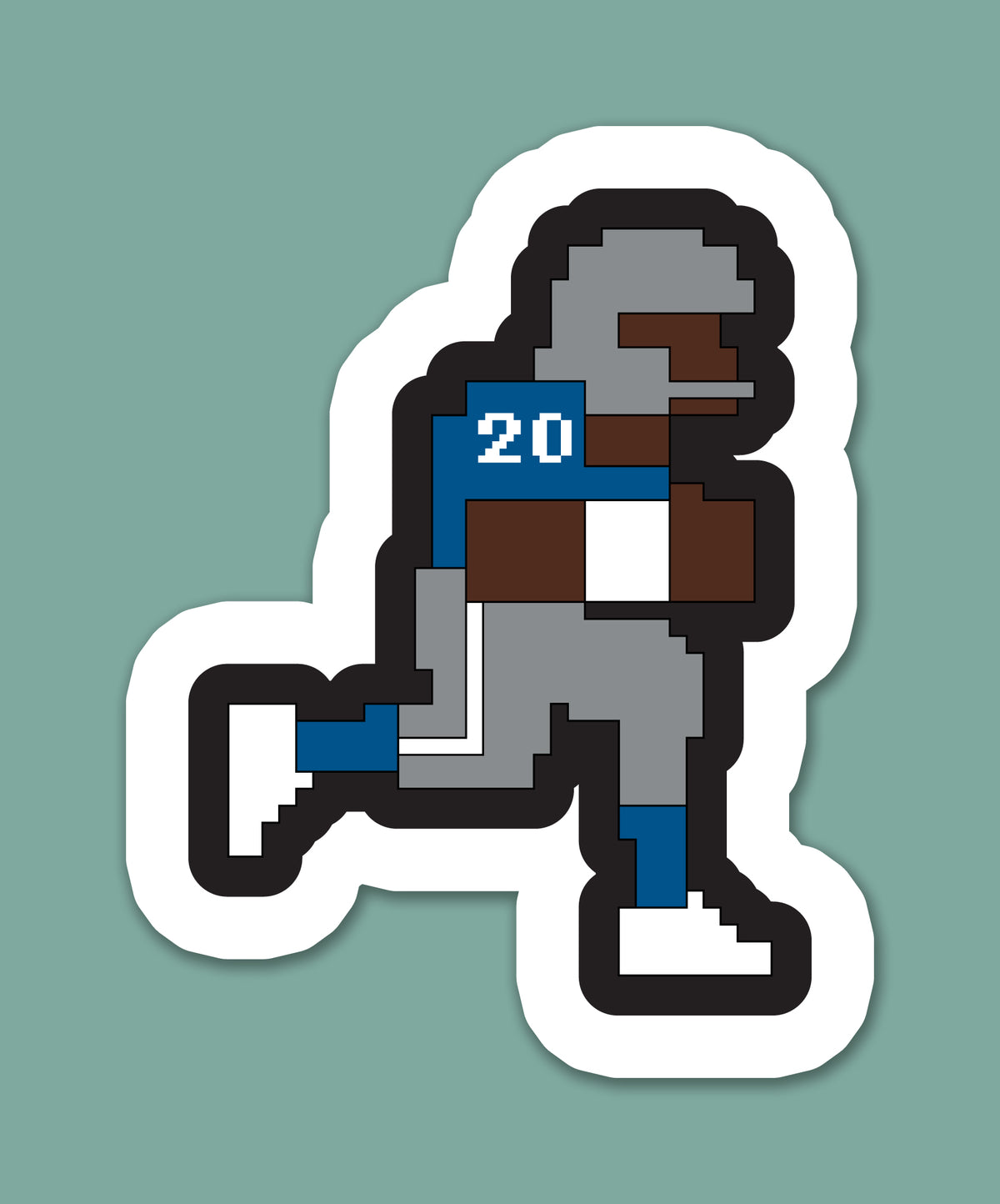 Pixel Football Star Sticker