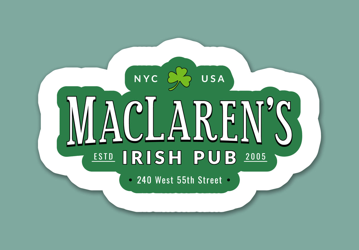 Irish Pub TV Sticker