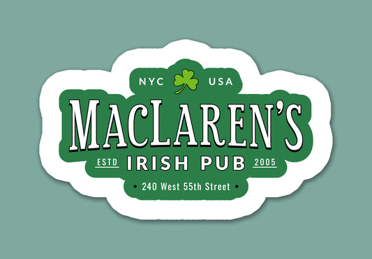 Irish Pub TV Sticker