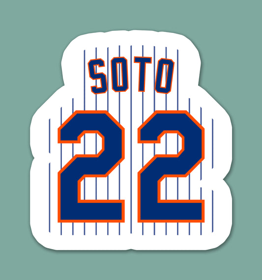Baseball Jersey 22 Sticker