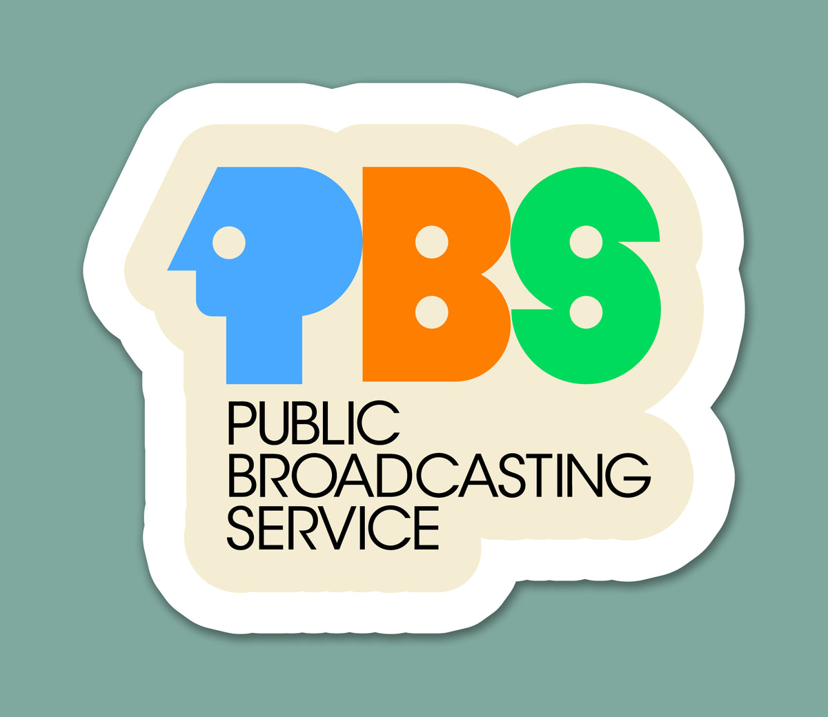 Public Television Nostalgia Sticker