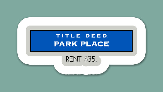 Park Place Property Sticker