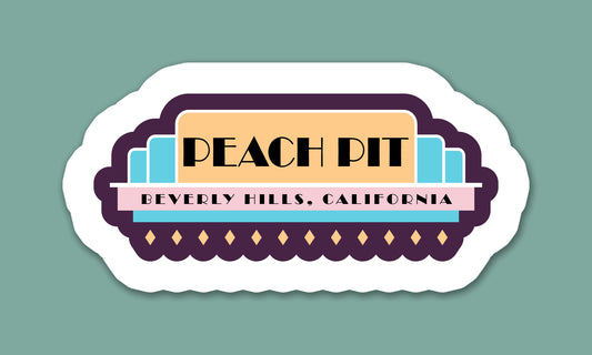 Retro TV Diner Sticker