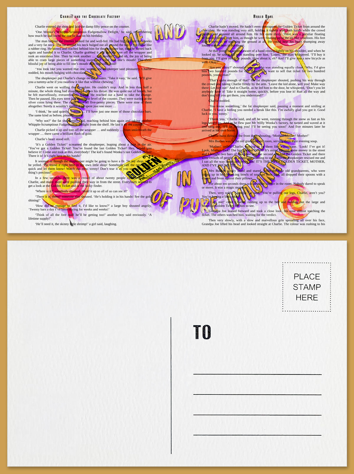 Charlie and the Chocolate Factory Postcard