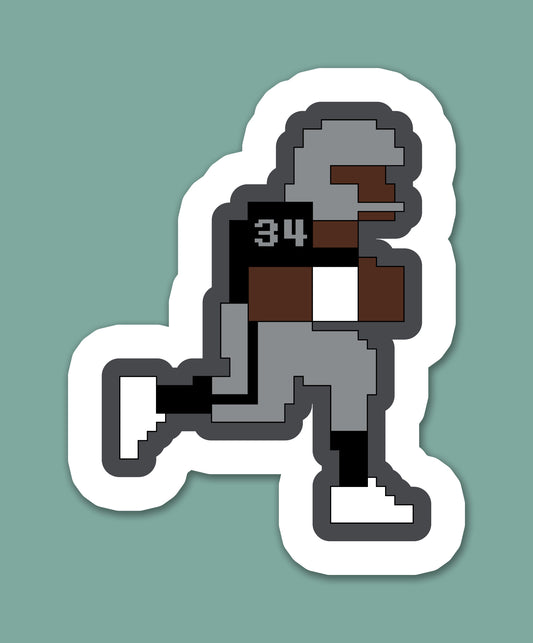 Pixel Football Runner Sticker
