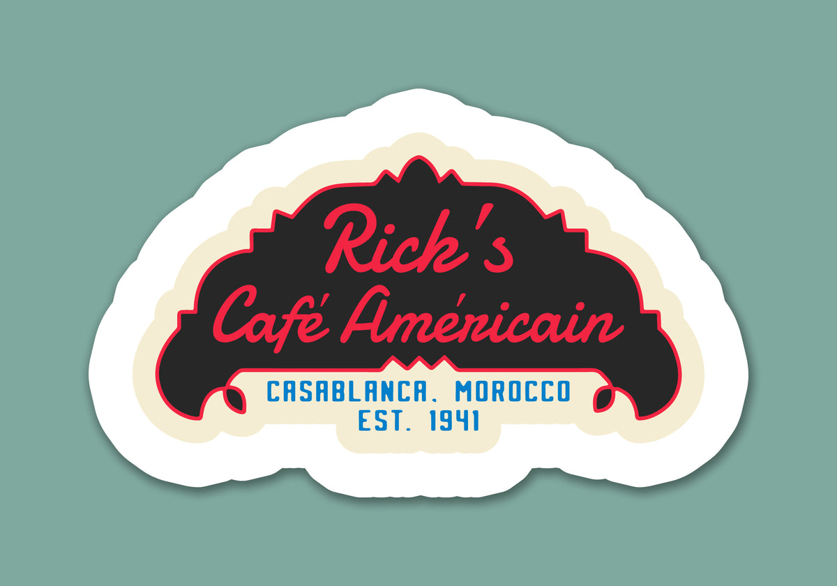 Vintage Café Sticker