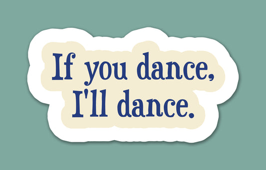 Romantic Song Quote Sticker