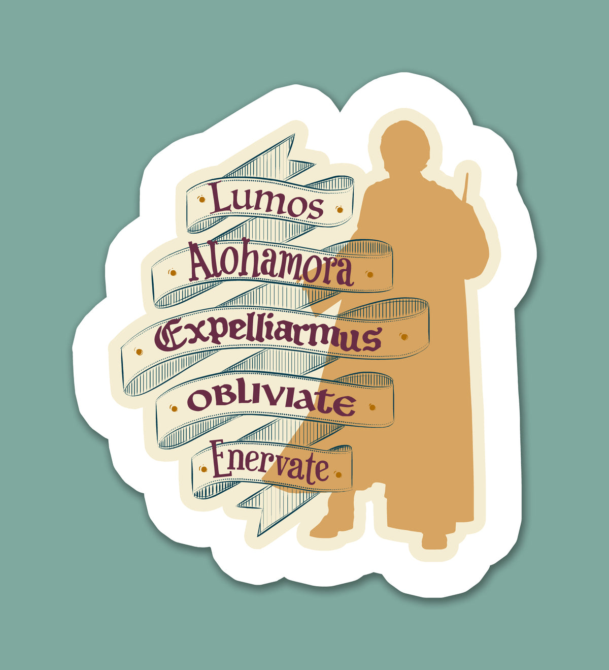 Wizard Spellbook Sticker