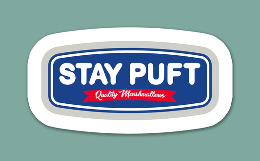 Retro Marshmallow Brand Sticker