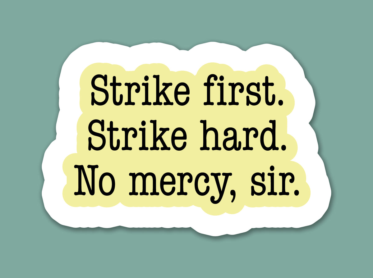 Martial Arts Motto Sticker