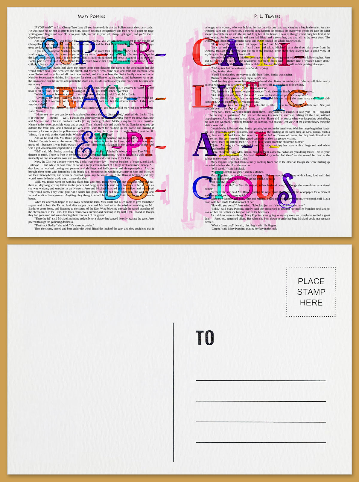 Mary Poppins Postcard