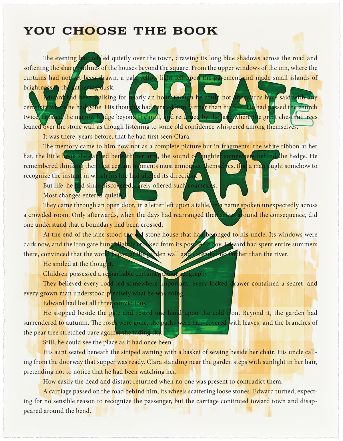 Custom Art Print for a Book Lover