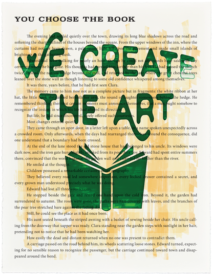 Custom Art Print for a Book Lover