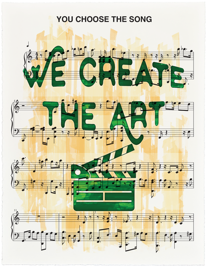 Custom Art Print for a Movie Buff