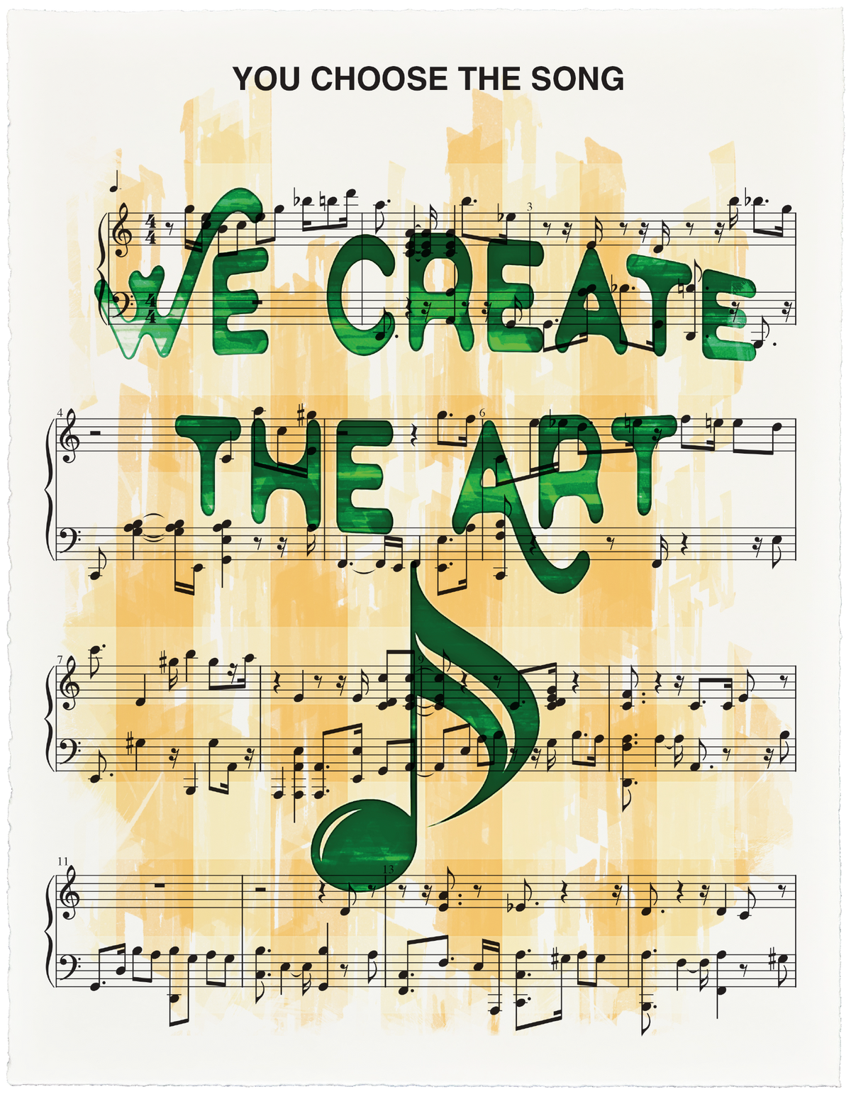 Custom Art Print for a Music Fan