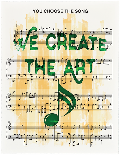 Custom Art Print for a Music Fan