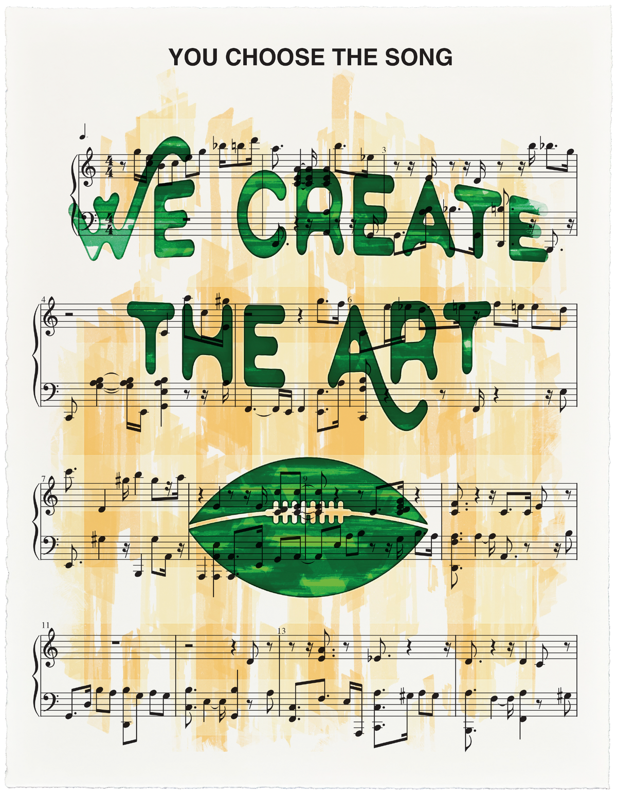 Custom Art Print for a Sports Fan