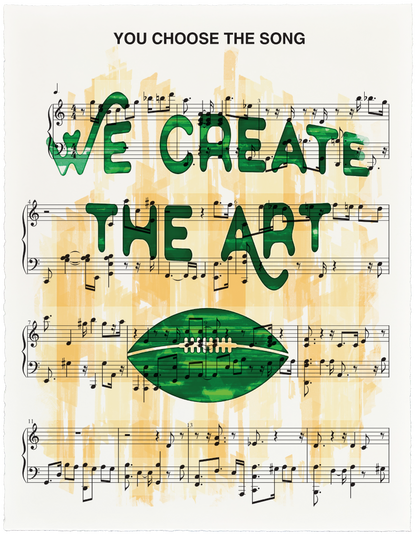 Custom Art Print for a Sports Fan