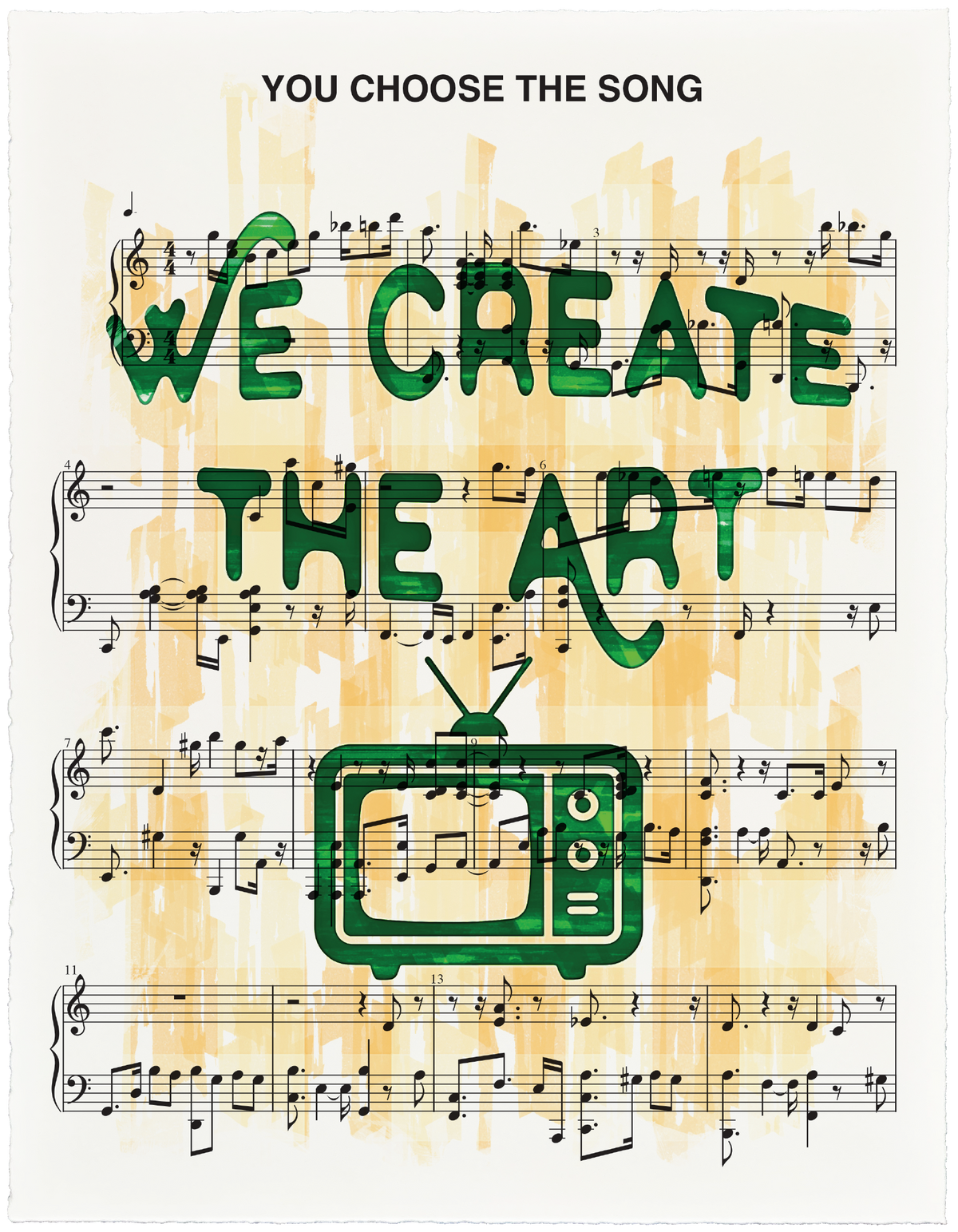 Custom Art Print for a TV Buff
