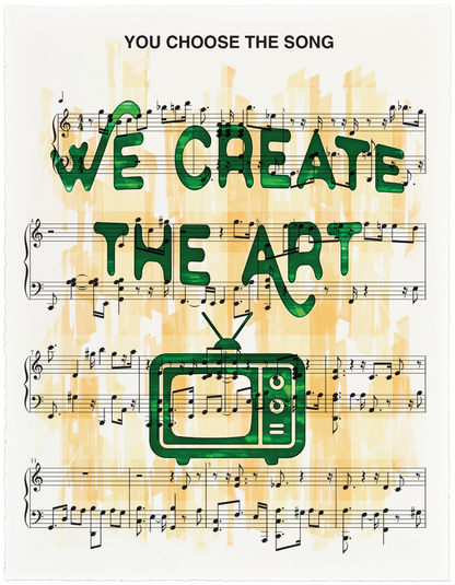 Custom Art Print for a TV Buff