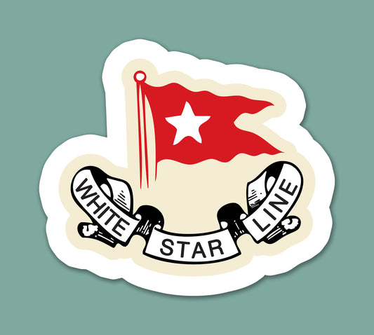 Vintage Shipping Line Sticker