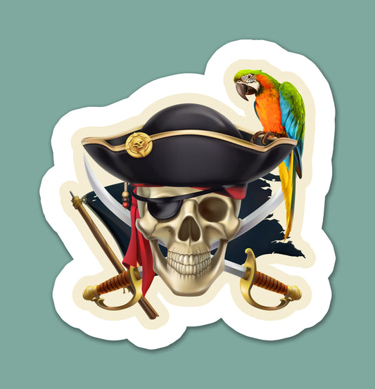 Pirate Treasure Sticker